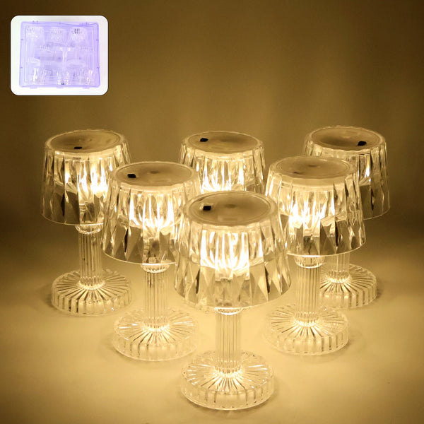 Battery Operated Decorative LED Mini Table Lamp (6 Pc / Set)
