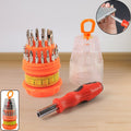 (SET OF 4PC) SCREWDRIVER SET, STEEL 31 IN 1 WITH 30 SCREWDRIVER BITS, PROFESSIONAL MAGNETIC DRIVER SET, B Grade