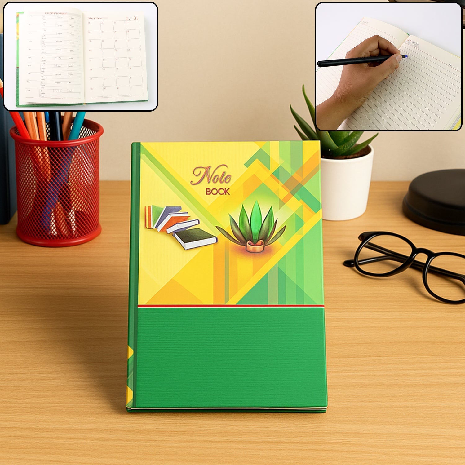Classic Ruled Journal with Calendar Section