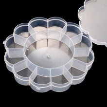 Round Compartment Plastic Storage Box (1 Pc)