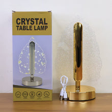 Premium LED Crystal Table Lamp with USB Power