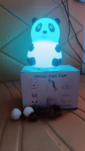 7 Color LED Silicone Panda Lamp