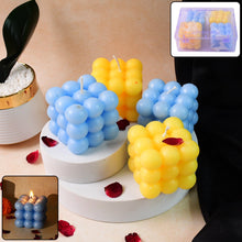 Colorful Cube Shaped Wax Candles