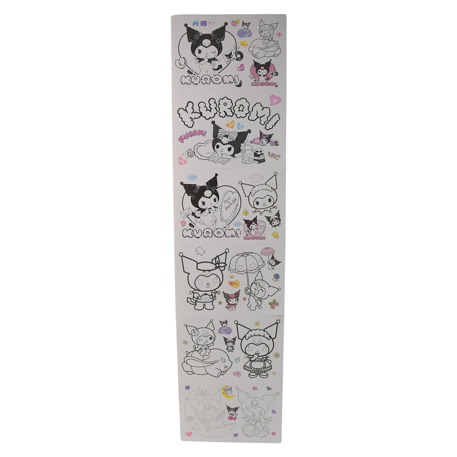 Coloring Book for Kids 6 Sheets with 6 Colorful Markers  (1 Set)